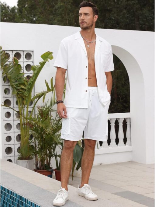 Ensemble Eté Complet Homme pour Plage et Vacances image 7 | Soirée Blanche