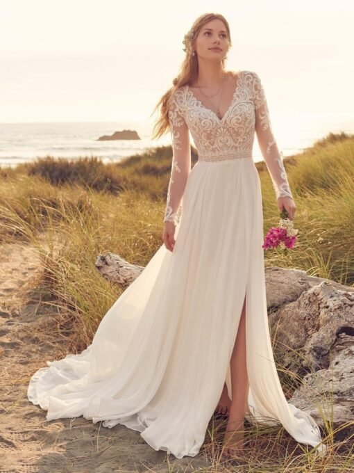 Robe De Mariée Bohème Dentelle image 5 | Soirée Blanche