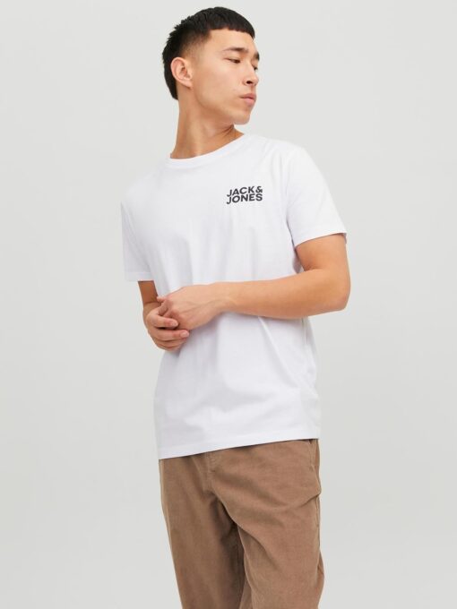 T-Shirt Logo Col Rond JACK & JONES image 5 | Soirée Blanche