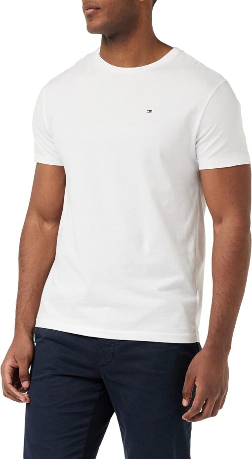 Tommy Hilfiger Tee Homme à Col Rond image 3 | Soirée Blanche