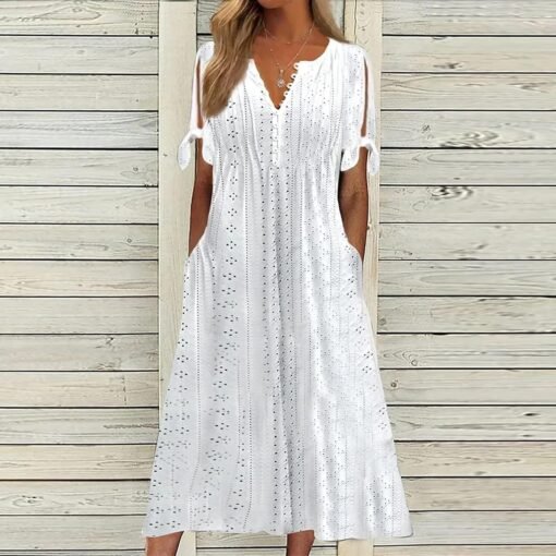 Robe Pull Blanche image 5 | Soirée Blanche