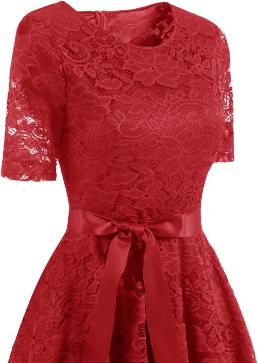 Robe De Cocktail Blanche Et Rouge image 13 | Soirée Blanche