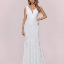 Robe De Mariée Grande Taille Sirène Dentelle image 19 | Soirée Blanche