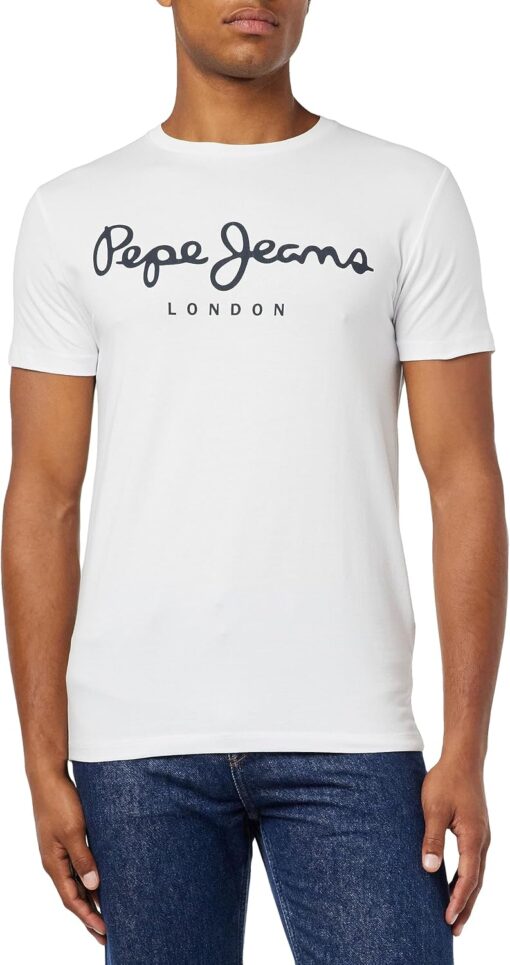 T-shirt d'origine Pepe Jeans à étirement N Homme image 3 | Soirée Blanche