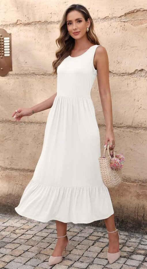 Robe Longue Blanche Femme image 7 | Soirée Blanche