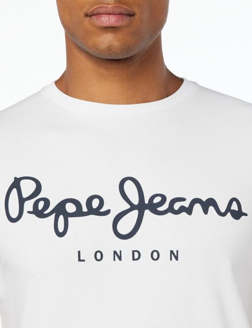 T-shirt d'origine Pepe Jeans à étirement N Homme image 7 | Soirée Blanche