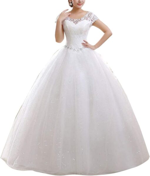 Robe De Mariée Femme Ronde Dentelle image 1 | Soirée Blanche