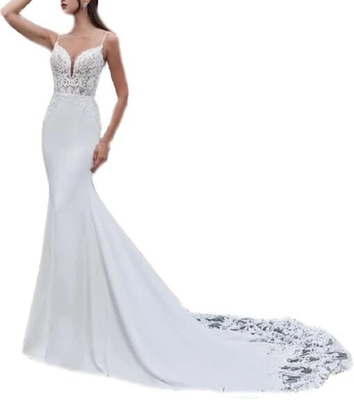 Robe De Mariée Droite image 1 | Soirée Blanche